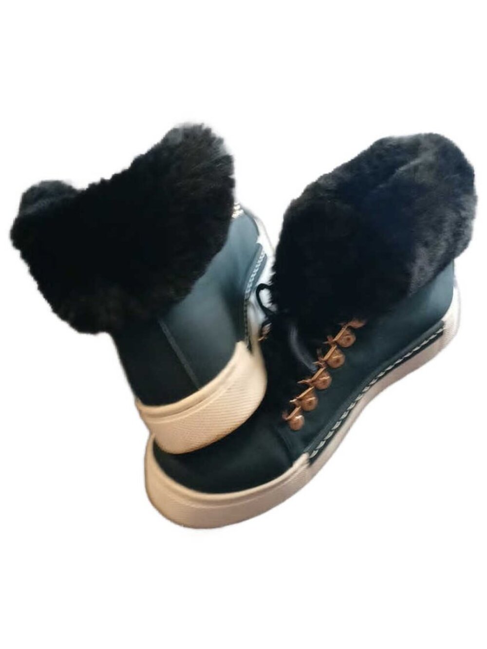 SHEIN Cozy Fur Collar Boots – 40 - Picture 2 of 7
